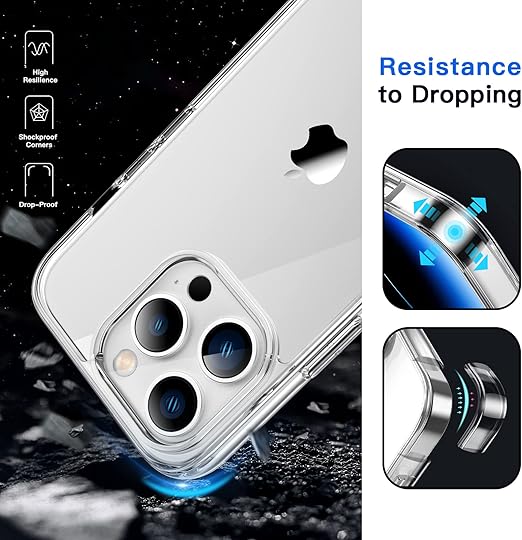 Clear Protective Case for iPhone 14 Pro/ iPhone 14 Plus– Scratch-Resistant Hard Back Panel Clear Protective Case for iPhone 14 Pro/ iPhone 14 Plus– Scratch-Resistant Hard Back Panel